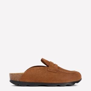 Boden Tan Suede Mules